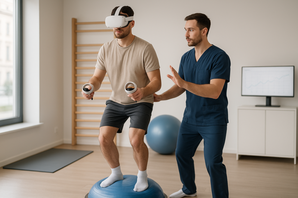 Fizjoterapia Kraków: rehabilitacja z wykorzystaniem technologii VR – innowacja w leczeniu bólu i urazów