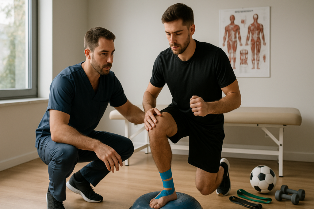 Fizjoterapeuta Kraków: kompleksowy plan rehabilitacji po urazie sportowym – od diagnozy do powrotu na boisko