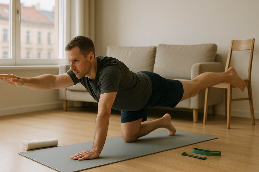 Fizjoterapeuta Kraków: domowa rehabilitacja po urazie – bezpieczne ćwiczenia i tygodniowy plan powrotu do treningów