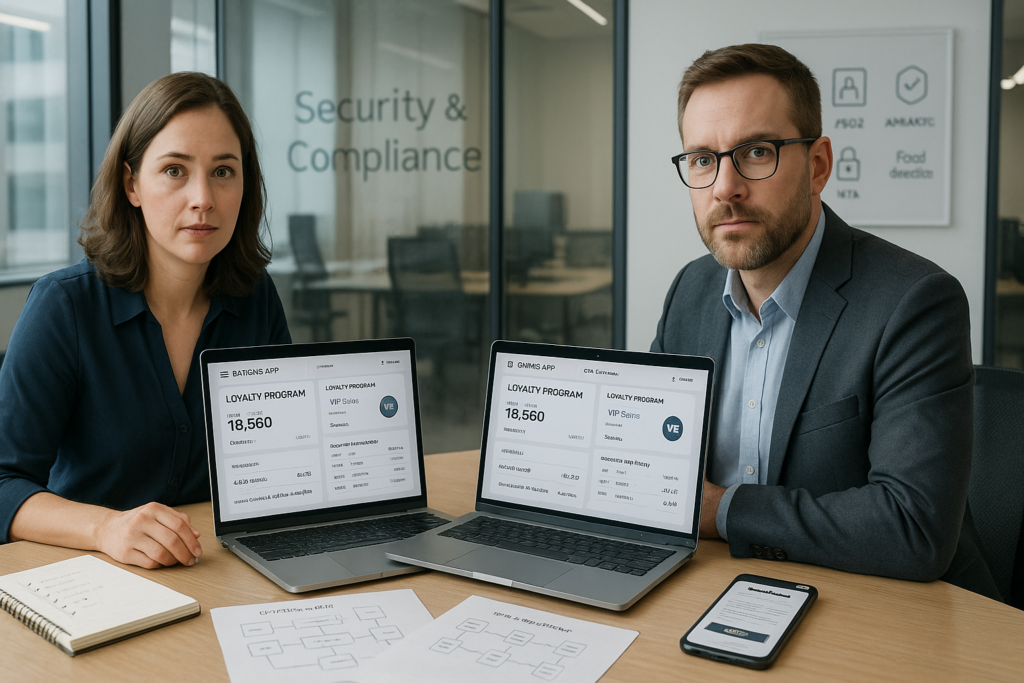Aplikacja lojalnościowa w sektorze finansowym: projektowanie nagród, bezpieczeństwo danych i zgodność z przepisami