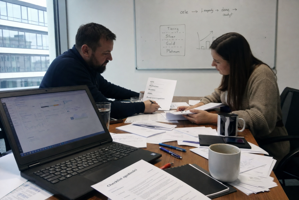 Programy lojalnościowe B2B: projektowanie nagród dla partnerów w ekosystemie handlowym z uwzględnieniem ryzyka i zgodności regulacyjnej